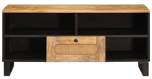 TV szekrény fiókkal Barna 100 x 33 x 46 cm Tömör Mangófát