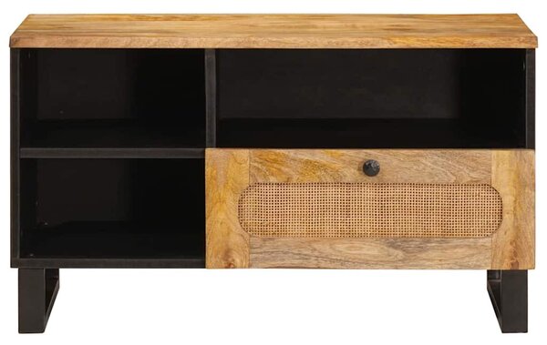 TV szekrény fiókkal Barna 80 x 33 x 46 cm Tömör Mangófát