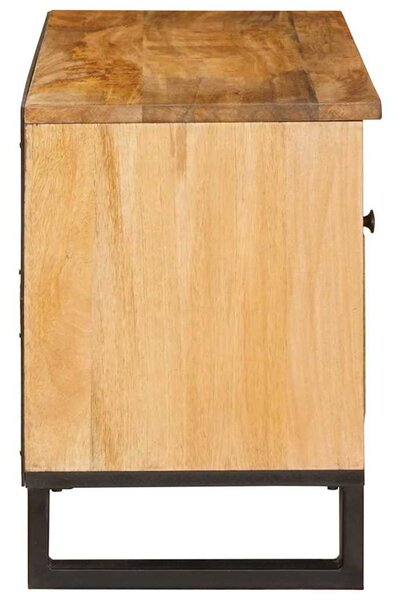 TV szekrény fiókkal Barna 80 x 33 x 46 cm Tömör Mangófát