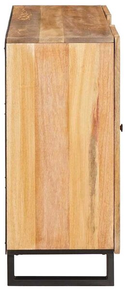 Magasfiú tárolóval ajtóval Barna 90 x 33 x 75 cm Tömör Mangófát