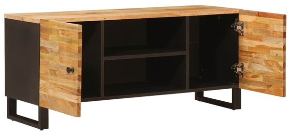 TV szekrény tárolóval Barna 105 x 33 x 46 cm Tömör Mangófát
