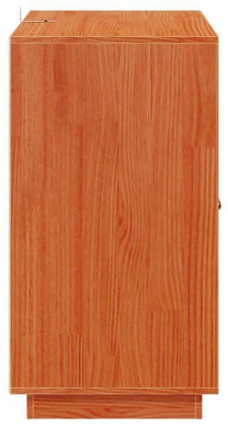 VidaXL Széf Viaszbarna 65,5 x 40 x 75 cm Tömör fenyő