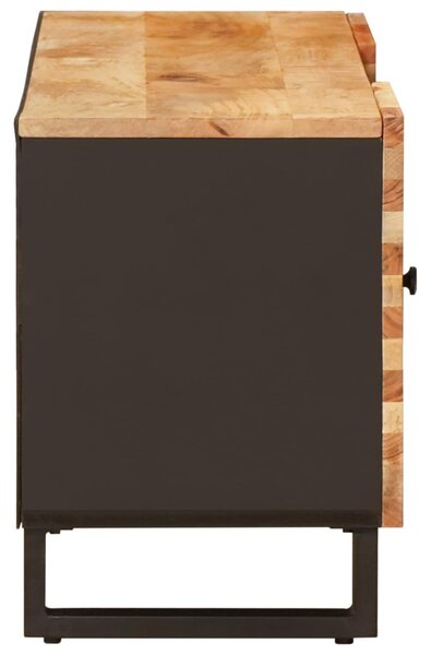 TV szekrény tárolóval Barna 105 x 33 x 46 cm Tömör Mangófát