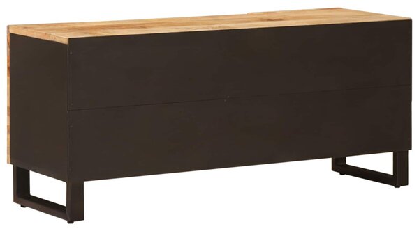TV szekrény tárolóval Barna 105 x 33 x 46 cm Tömör Mangófát