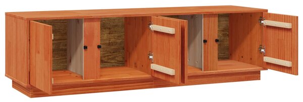 VidaXL TV szekrény Viaszbarna 140 x 40 x 40 cm Tömör fenyő