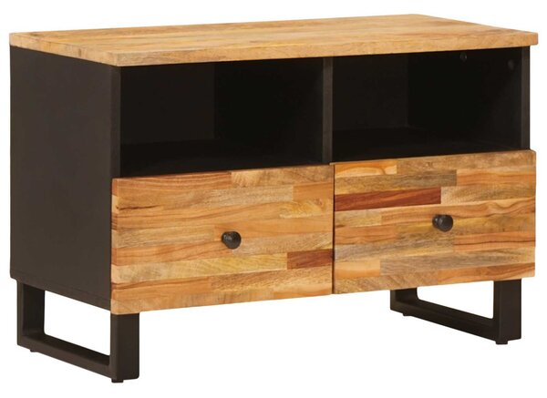 TV szekrény tárolóval Barna 70 x 33 x 46 cm Tömör Mangófát