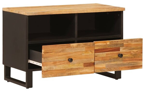 TV szekrény tárolóval Barna 70 x 33 x 46 cm Tömör Mangófát