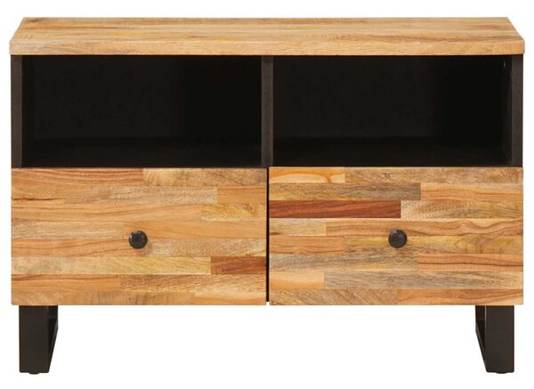TV szekrény tárolóval Barna 70 x 33 x 46 cm Tömör Mangófát