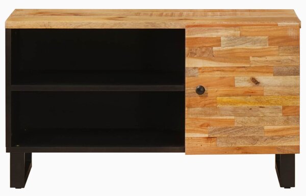 TV szekrény polcokkal Barna 80 x 33 x 46 cm Tömör Mangófát