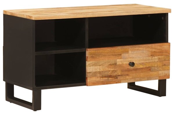 TV szekrény fiókkal Barna 80 x 33 x 46 cm Tömör Mangófát