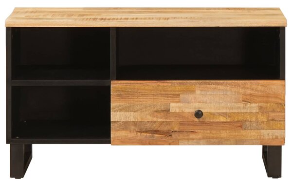 TV szekrény fiókkal Barna 80 x 33 x 46 cm Tömör Mangófát
