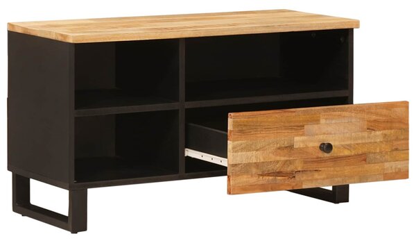 TV szekrény fiókkal Barna 80 x 33 x 46 cm Tömör Mangófát