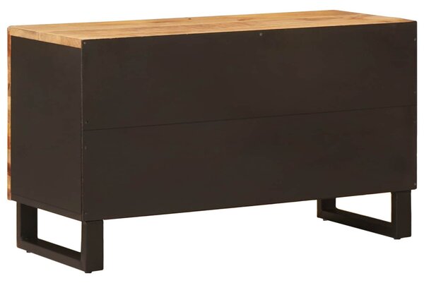 TV szekrény polcokkal Barna 80 x 33 x 46 cm Tömör Mangófát