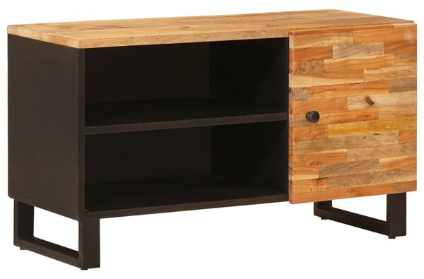TV szekrény polcokkal Barna 80 x 33 x 46 cm Tömör Mangófát