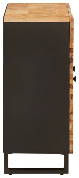 Oldalsó szekrény fiókkal Barna 90 x 33 x 75 cm Tömör Mangófát
