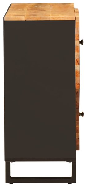 Oldalsó szekrény tárolóval Barna 80 x 33 x 75 cm Tömör Mangófát