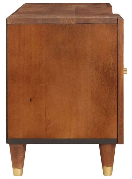 TV szekrény fiókkal Barna 105 x 33,5 x 46 cm Tömör Mangófát