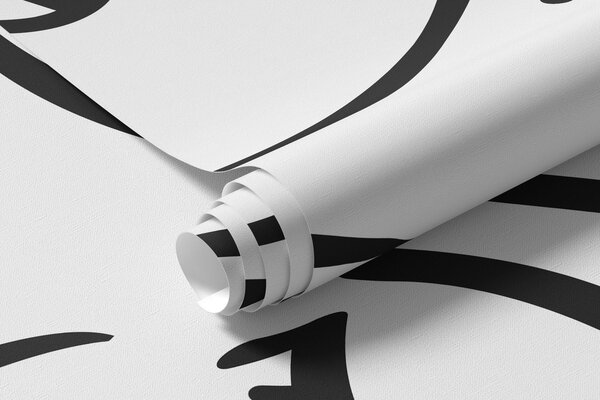Fotótapéta Absztrakt arcok fekete színű, Fotótapéta minimalista stílusban, w04121 : Uwalls.hu