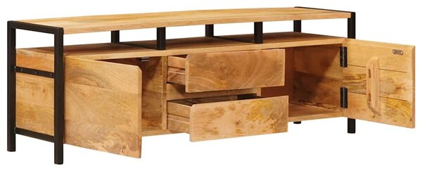 Tároló szekrények fiókkal Barna 110 x 30 x 40 cm Tömör Mangófát
