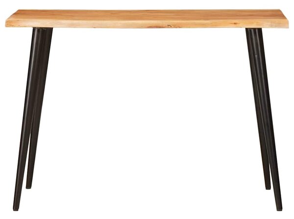 Étkezőasztalok Barna és fekete 110 x 55 x 78 cm Tömör Mangófát