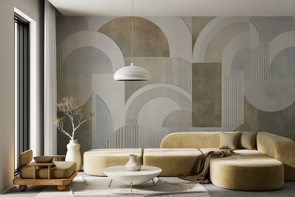 Fotótapéta Art deco stílusú absztrakt geometria retro hatással, Fotótapéta absztrakt, w04079 : Uwalls.hu