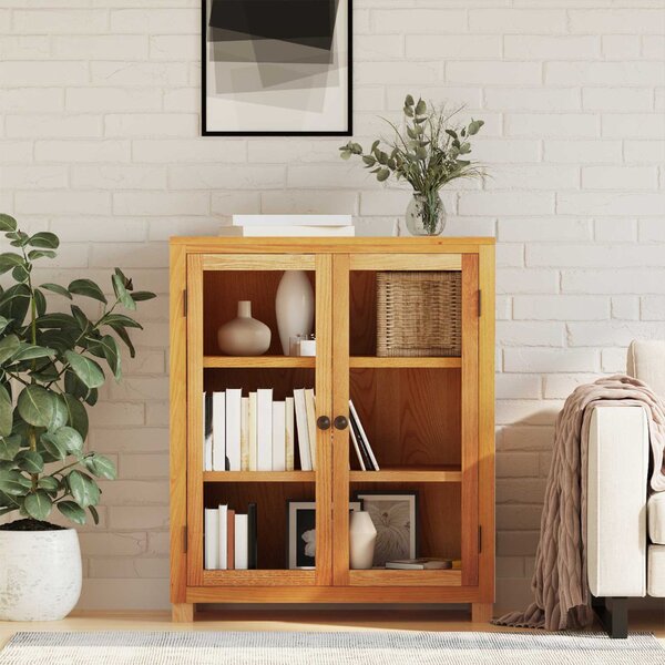 Cabinet polcokkal tárolóval Barna 80 x 35 x 95 cm Faanyag