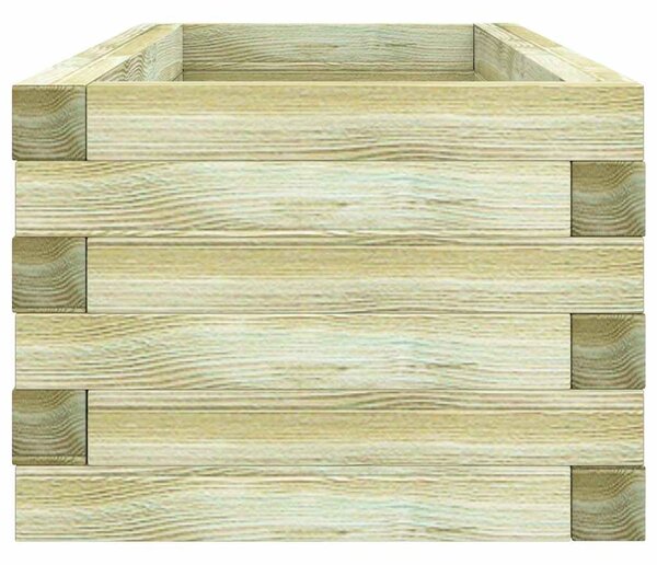 Téglalap alakú fa magaságyás 120 x 40 x 30 cm
