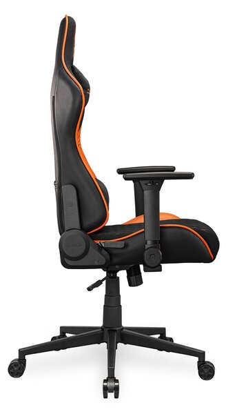COUGAR CGR-A2F Kárpitozott párnázott ülés Fekete, Narancssárga gamer szék