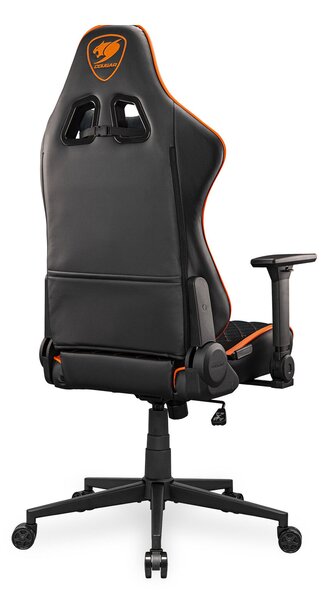 COUGAR CGR-A2F Kárpitozott párnázott ülés Fekete, Narancssárga gamer szék