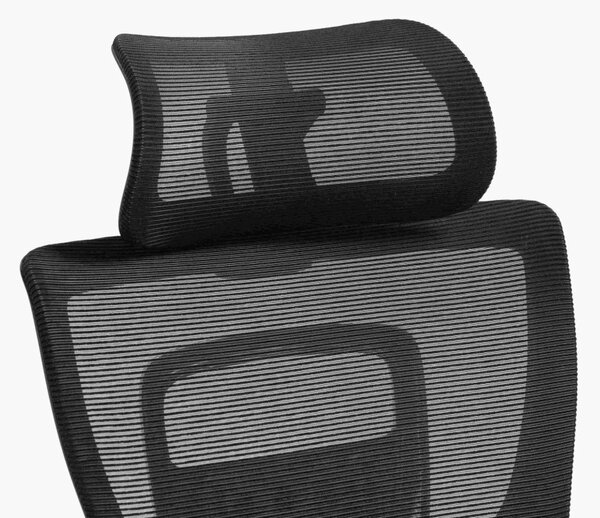 Winner Lux Ergonomikus Hálós Forgószék Fekete Alumínium Vázzal