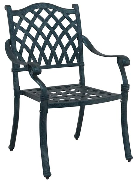 Kerti Szék 2 pcs Zöld 56 x 55 x 92.5cm Alumínium