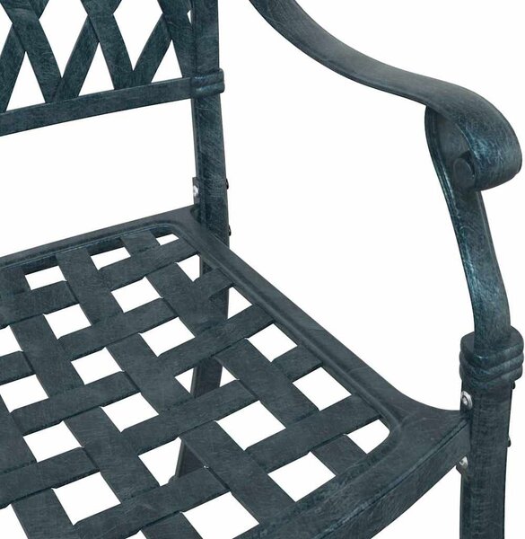 Kerti Szék 2 pcs Zöld 56 x 55 x 92.5cm Alumínium
