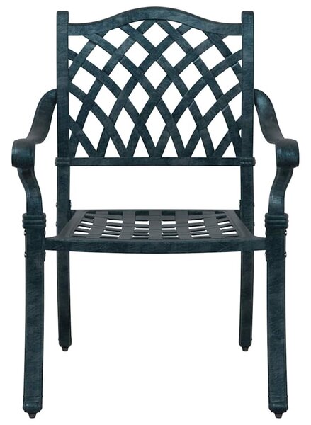Kerti Szék 2 pcs Zöld 56 x 55 x 92.5cm Alumínium