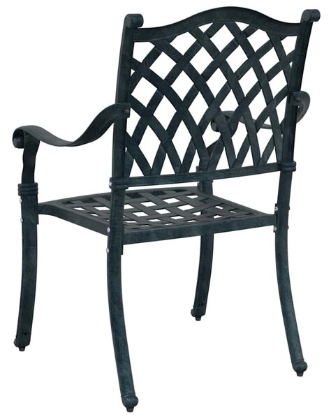 Kerti Szék 2 pcs Zöld 56 x 55 x 92.5cm Alumínium