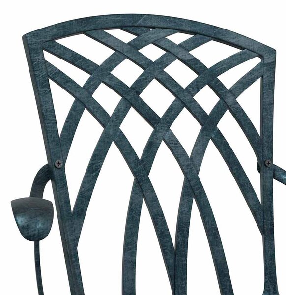 Kerti Szék 2 pcs Zöld 53 x 51 x 88,5cm Alumínium