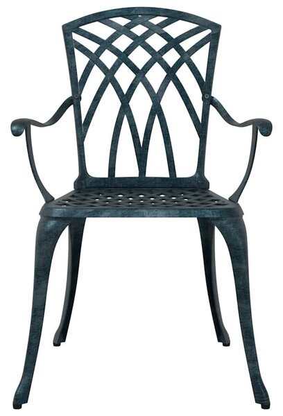 Kerti Szék 2 pcs Zöld 53 x 51 x 88,5cm Alumínium