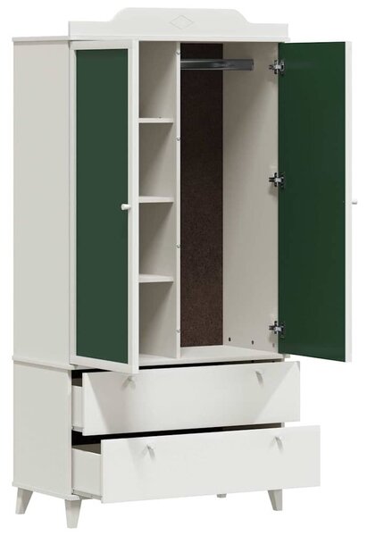 Krétával Írt Dresser ROROS Fehér 90 x 45 x 180 cm Faanyag