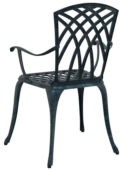 Kerti Szék 2 pcs Zöld 53 x 51 x 88,5cm Alumínium