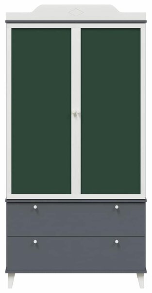 Krétával Írt Dresser ROROS Szürke és Fehér 90 x 45 x 180 cm