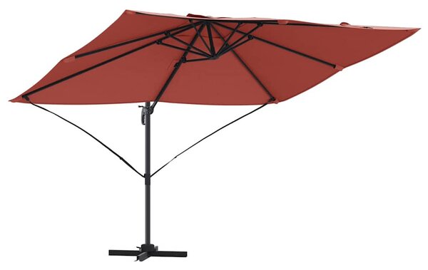 Napernyő 351 x 250 x 260 cm Pamut és Alumínium Terrakotta