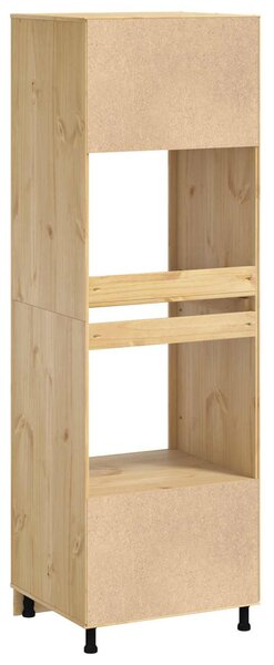 Cabinet polcokkal tárolóval Méz 66 x 58 x 207 cm Tömör fenyőfa