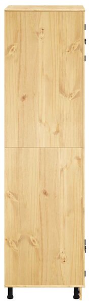 Cabinet polcokkal tárolóval Méz 66 x 58 x 207 cm Tömör fenyőfa