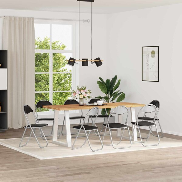 VidaXL Összecsukható szék 8 db fekete és szürke 48 x 43,5 x 81 cm