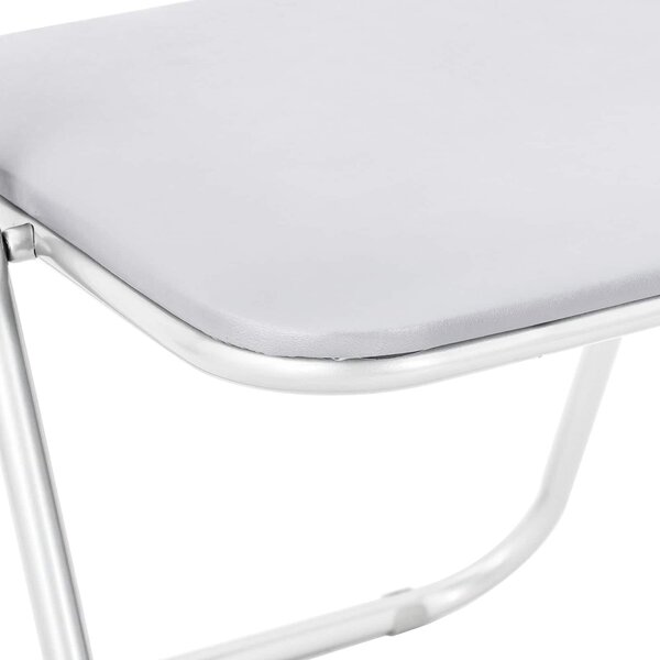 VidaXL Összecsukható szék 8 pcs Fehér 48 x 43,5 x 81 cm Műbőr