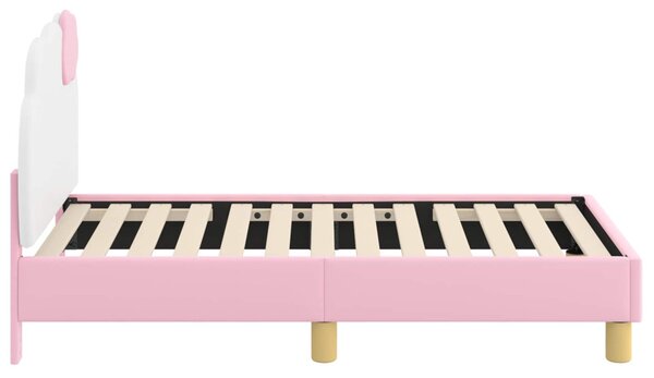Gyerekágy keret fejtámlával Rózsaszín 70 x 140 cm PU