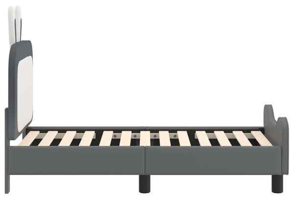 Gyerekágy keret fejtámlával Világosszürke 70 x 140 cm PU