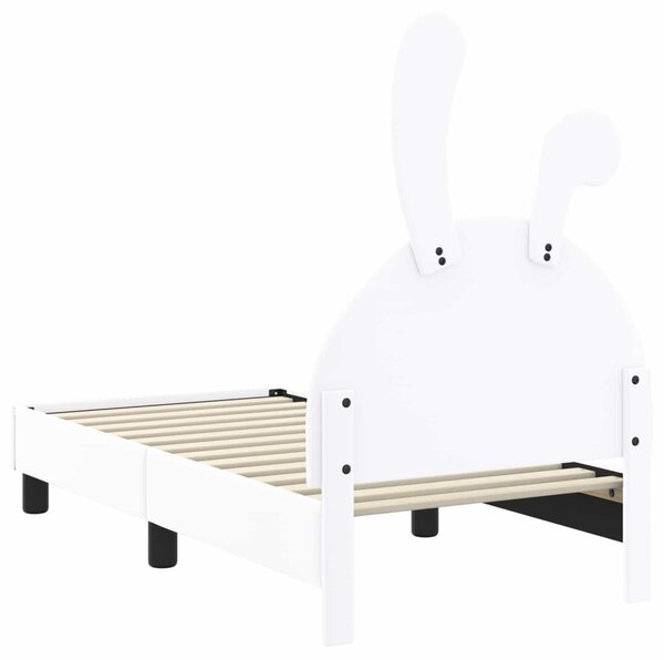 Gyerekágy keret fejtámlával fejtámlával Fehér 70 x 140 cm PU
