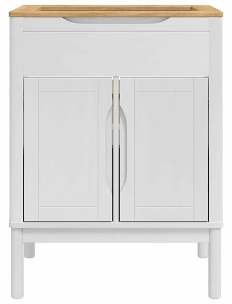 Fürdőszobai mosdószekrény polcokkal FLORO Fehér 60 x 40 x 80 cm