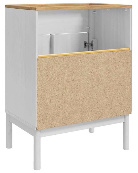 Fürdőszobai mosdószekrény polcokkal FLORO Fehér 60 x 40 x 80 cm