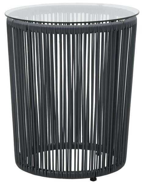 Rattan Bisztrószett - Antracit Szürke - 2 Szék + Asztal
